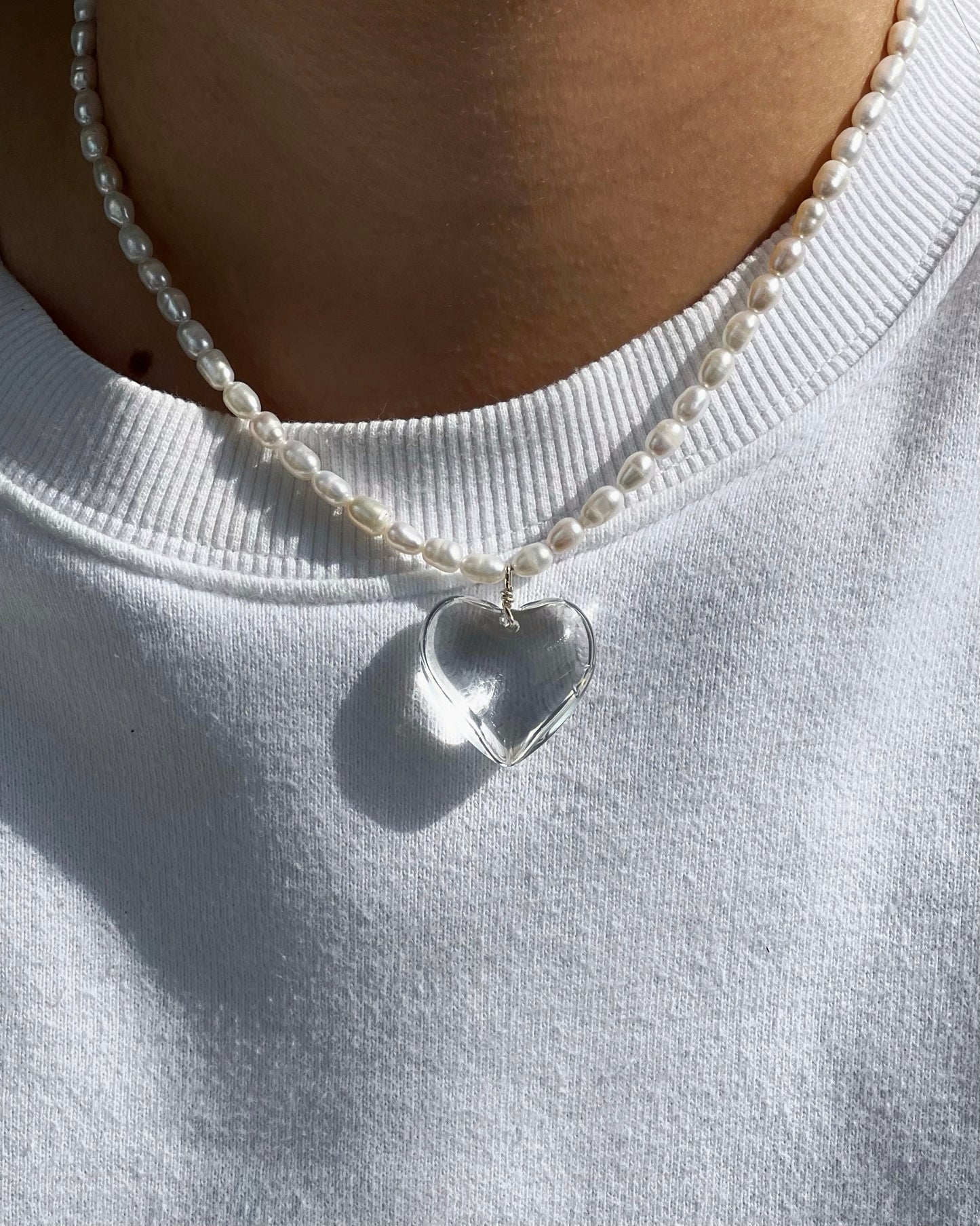 "Lover" Pearl Necklace